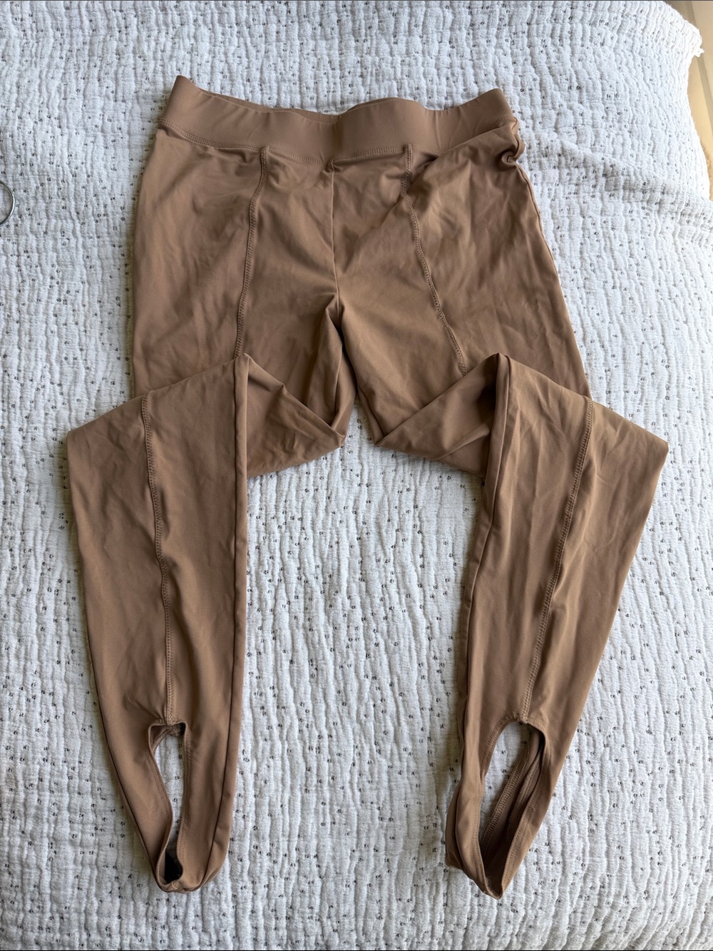 NORBA High-Waist Sculpting Leggings in Camel Brown